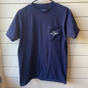 Lucchese Men’s pocket t shirt - navy - medium